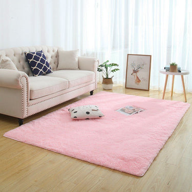 Silky Fluffy Living Room Rug - Casatrail.com
